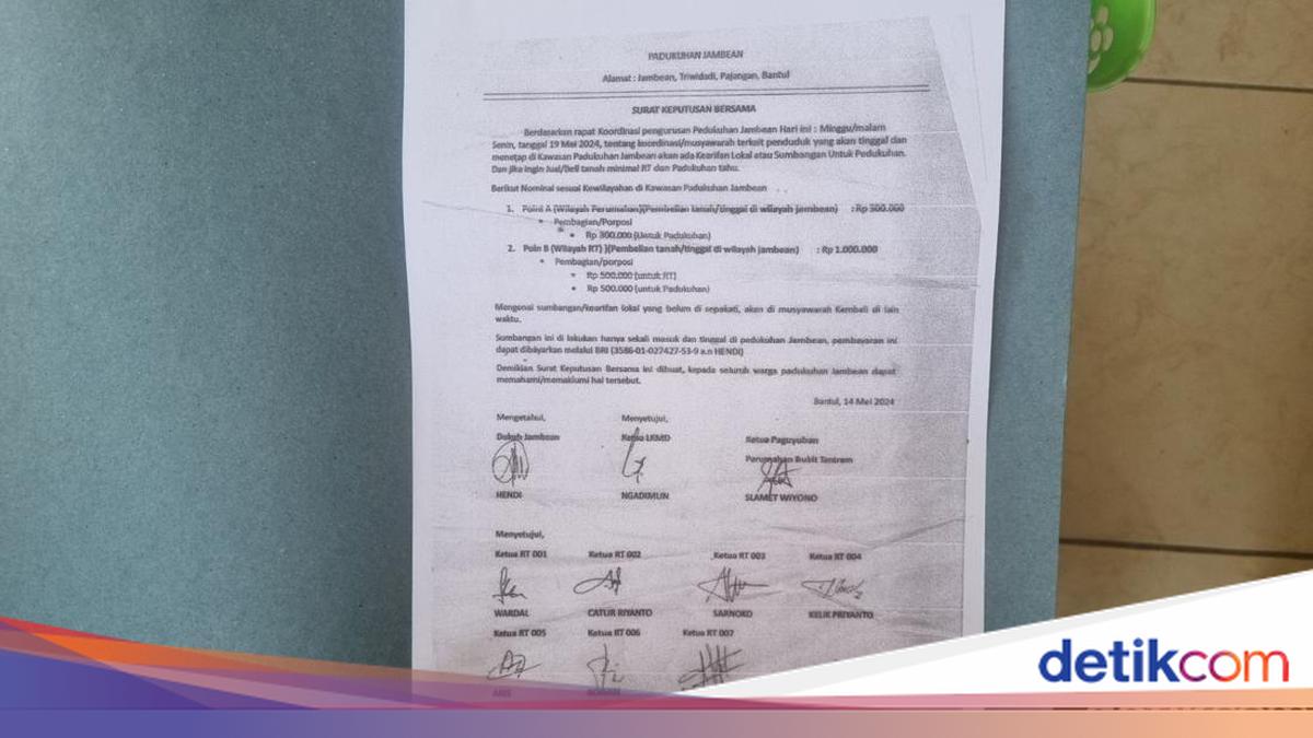 Awal Mula Heboh Aturan Warga Baru Jambean Bantul Harus Bayar 'Kearifan Lokal'