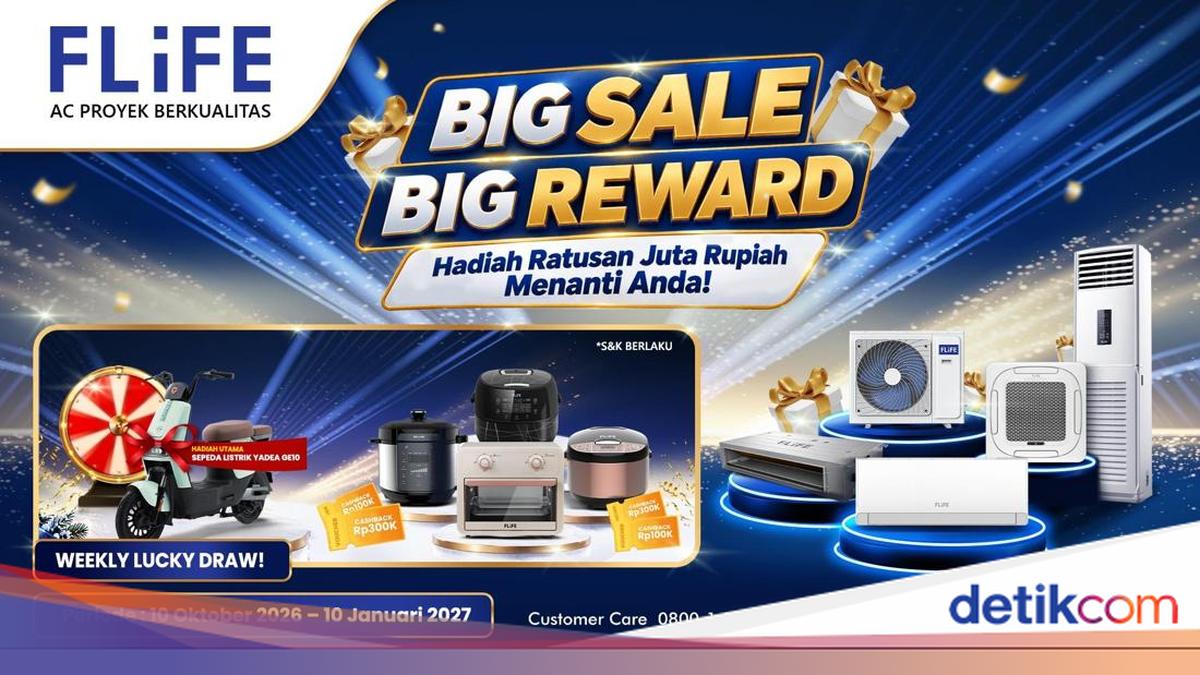 Beli AC FLiFE Bisa Dapat Cashback Rp 300 Ribu dan Hadiah Undian