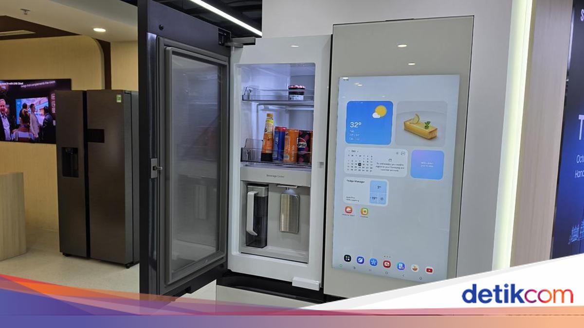 Kulkas Terbaru Samsung Canggih, Bisa Deteksi Makanan dan Nonton YouTube