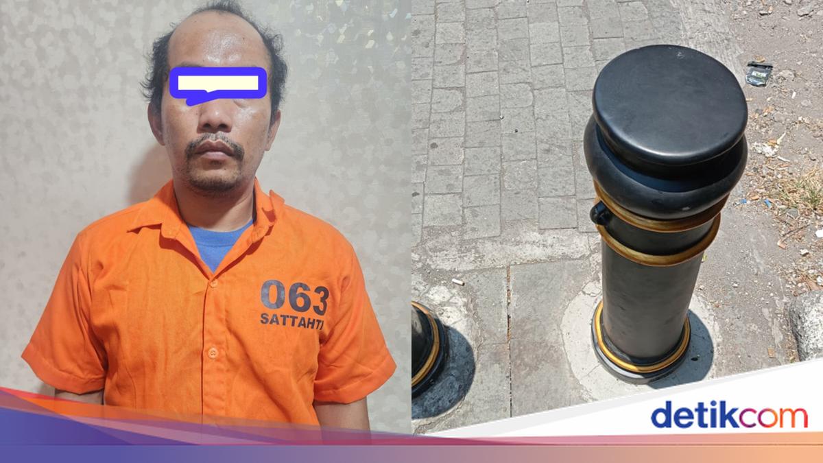 Kabur ke Madura, Maling Bollard di Surabaya Akhirnya Ditangkap