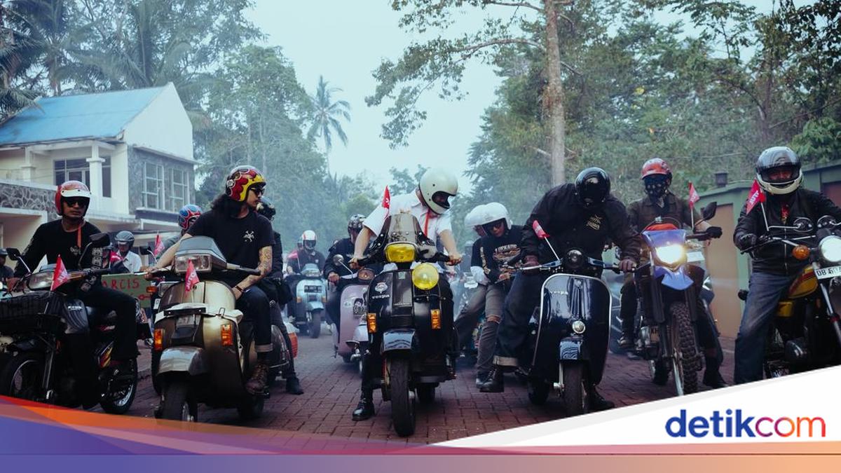 Unik, Motor Kustom Touring Bareng 'Sunset Ride' di Sulawesi
