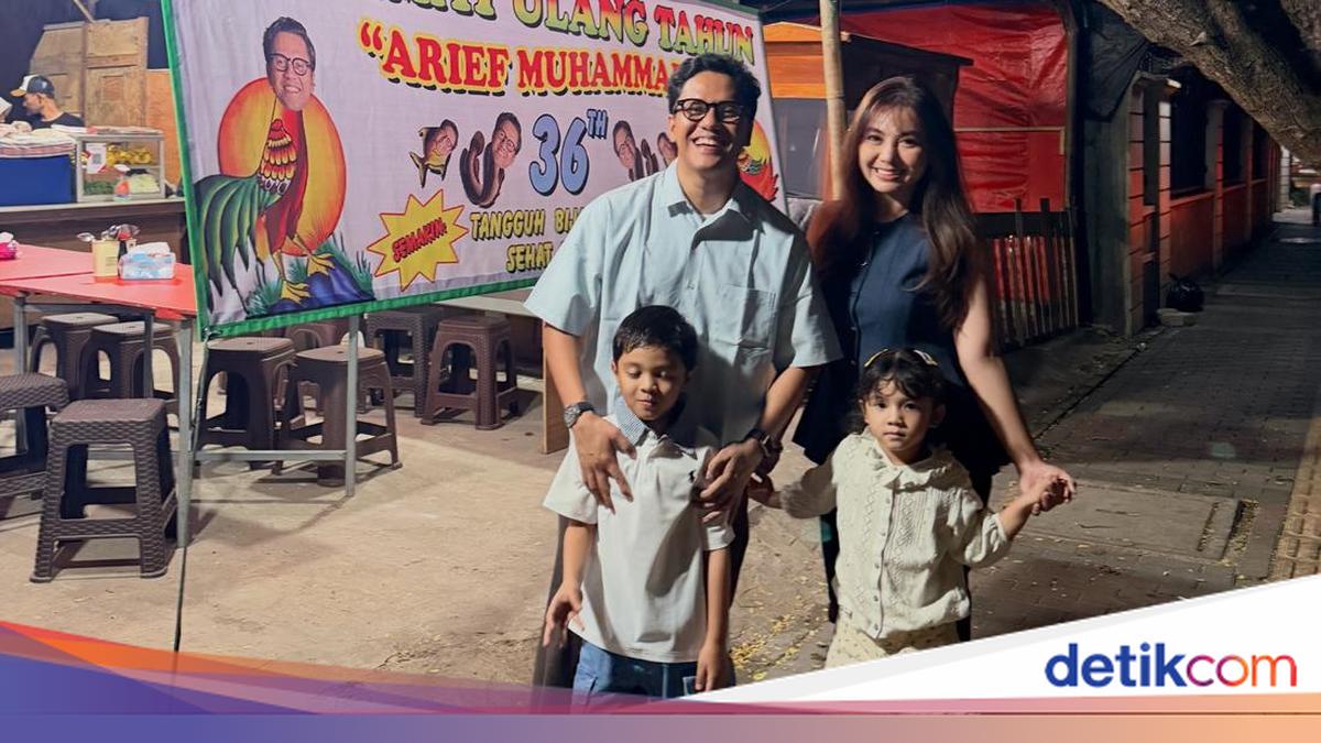 Unik! Tiara Pangestika Kejutkan Arief Muhammad di Warung Pecel Lele Saat Ultah