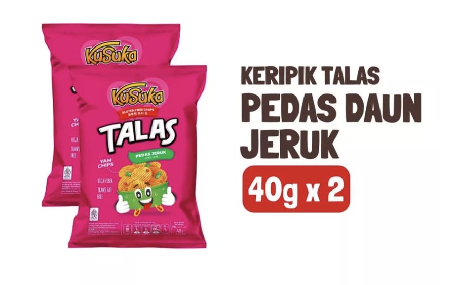 Kusuka Talas Pedas Daun Jeruk 40g