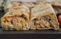 Garlic Cheese Chicken Burrito