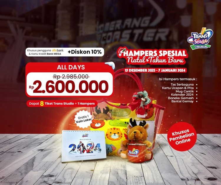 Paket Hampers Spesial Trans Studio Cibubur, Bundling Tiket Wahana!