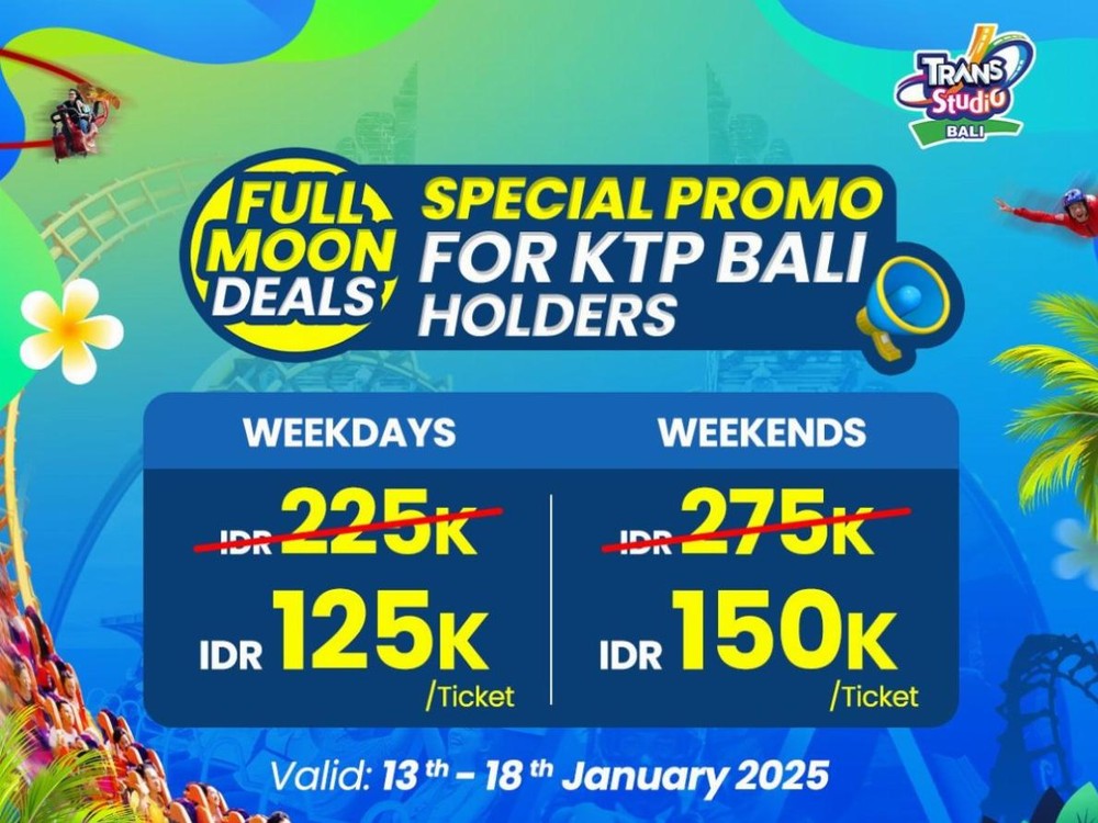 Khusus Pemilik KTP Bali, Nikmati Promo Full Moon Days untuk Merayakan Bulan Purnama!