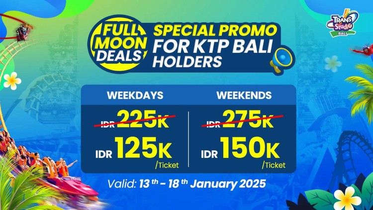 Khusus Pemilik KTP Bali, Nikmati Promo Full Moon Days untuk Merayakan Bulan Purnama!