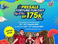 Promo Presale Fortune Fun Day untuk Liburan Imlek 2025 di Trans Studio Theme Park Bali!