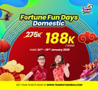 Promo Spesial Long Weekend Imlek 2025 Khusus Domestik di Trans Studio Theme Park Bali!