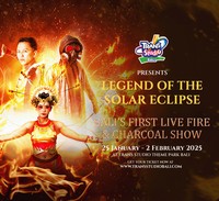 Legend of the Solar Eclipse: Bali's First Live Fire & Charcoal Show!