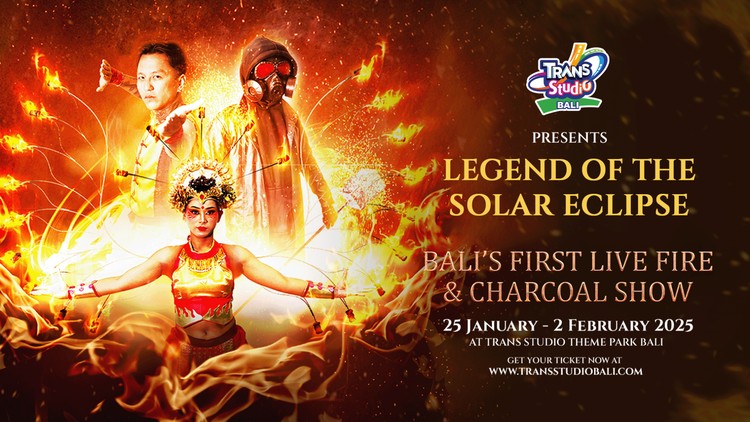 Legend of the Solar Eclipse: Bali's First Live Fire & Charcoal Show!