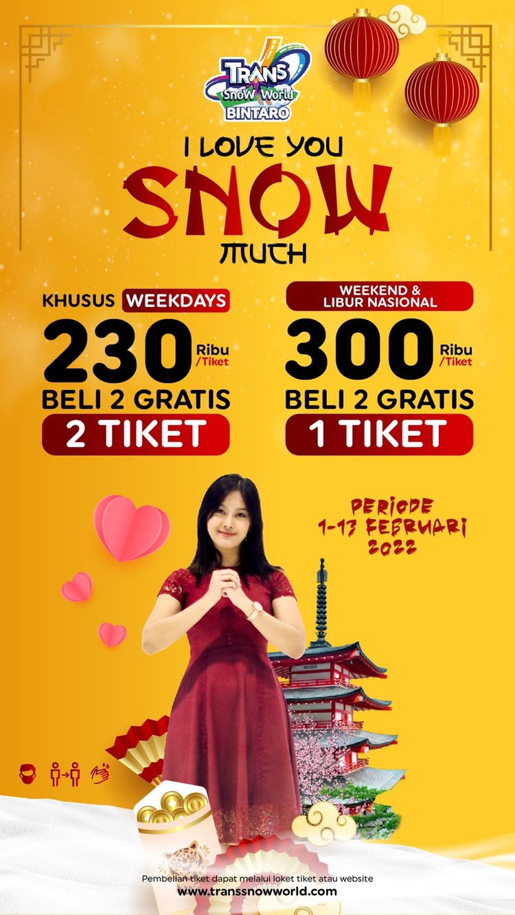 I LOVE You SNOW Much! Kado Spesial di Bulan Kasih Sayang dari Trans Snow World Bintaro