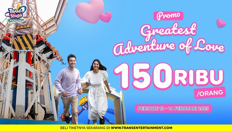 Valentine? Kabur Aja Dulu ke Trans Studio Bandung ada Greatest Adventure of Love