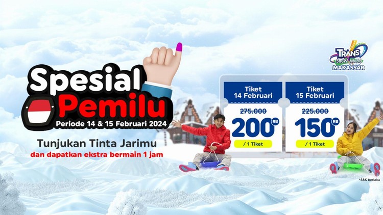 Tunjukan Jari Tintamu dan Liburan Hemat di Snow Park Terbesar di Indonesia Timur