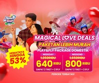 Love is in the Air : Nikmati Promo Magical Love Deals Special Play & Fly Package Bersama Pasangan di Trans Studio Theme Park Bali!