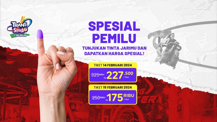 Promo PEMILU Trans Studio Cibubur, Nyata Bukan Janji!