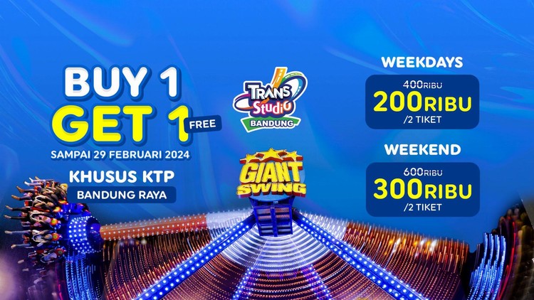 Ngaku Orang Sunda? Tunjukan KTP dan Sapa Kita Dengan Bahasamu Untuk Dapatkan Buy One Get One Tiket Masuk Trans Studio Bandung