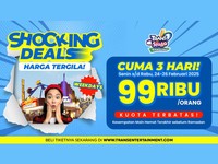 Cuma 3 Hari, Weekdays Harga Gila di Trans Studio Bandung!