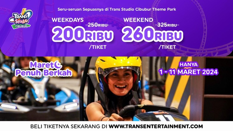 Maret Penuh Berkah, Menyambut Ramadhan bersama Trans Studio Cibubur