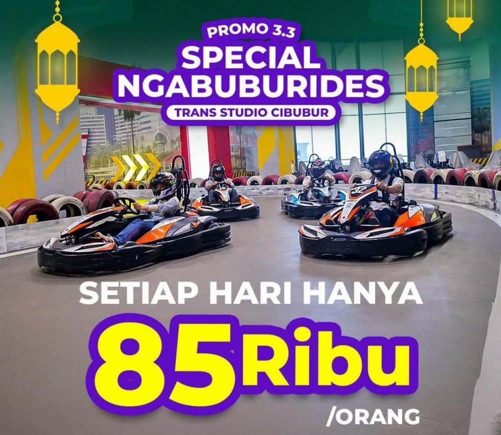 Ngabuburides Seru di Trans Studio Cibubur! Hanya Rp. 85.000 per Orang!