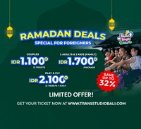 Discover Ramadan Special Deals for Unforgettable Adventures at Trans Studio Theme Park Bali!