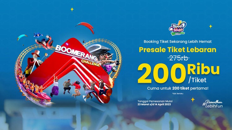 Promo Presale Lebaran untuk 200 Tiket Pertama, Catat Tanggalnya!