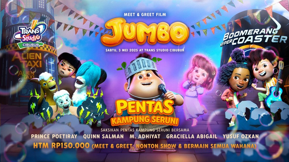 Meet & Greet Film JUMBO di Trans Studio Cibubur menghadirkan Pentas Kampung Seruni