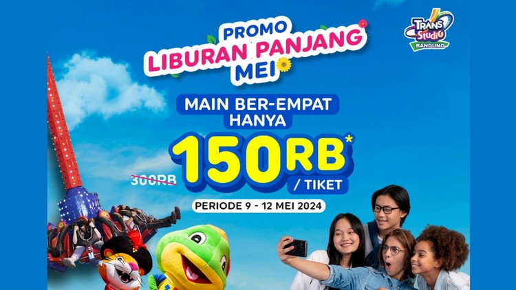 Sambut Long Weekend dengan Diskon Hingga 50% di Trans Studio Bandung!