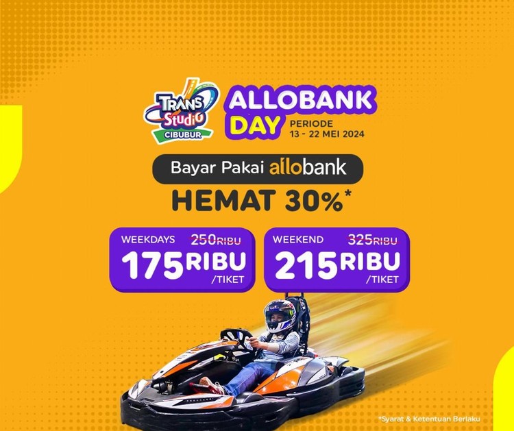 PROMO ALLO DAY, LIBURAN HEMAT DI TRANS STUDIO CIBUBUR