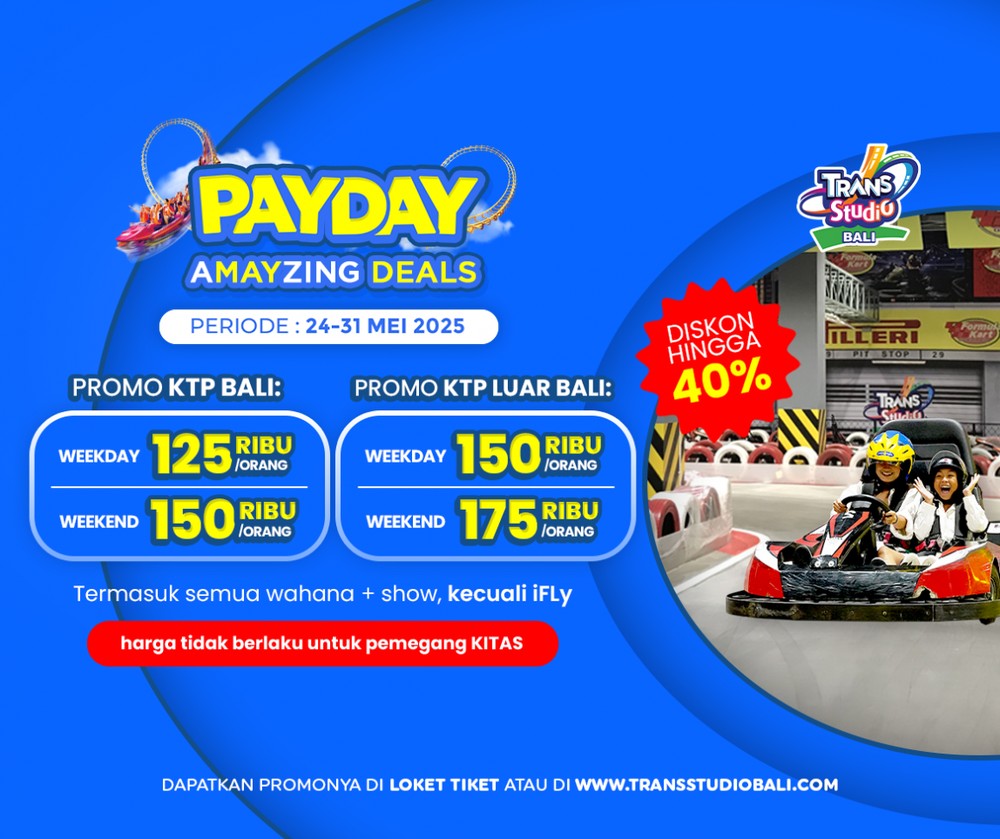 Kabar Gembira! Promo Special Ngabuburides di Trans Studio Theme Park Bali Diperpanjang, Jangan Sampai Kelewatan!