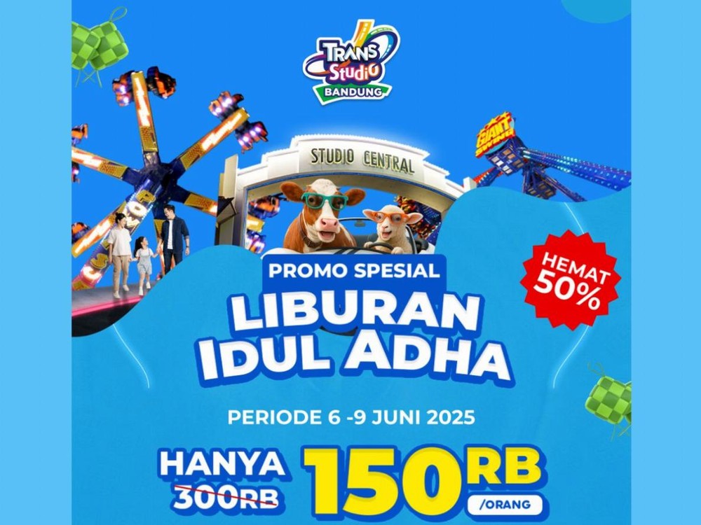 Rayakan Libur Long Weekend Idul Adha dengan Seru di Trans Studio Bandung! Tiket Hanya 150 Ribu!