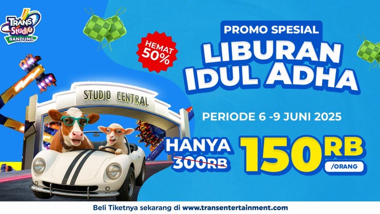 Rayakan Libur Long Weekend Idul Adha dengan Seru di Trans Studio Bandung! Tiket Hanya 150 Ribu!