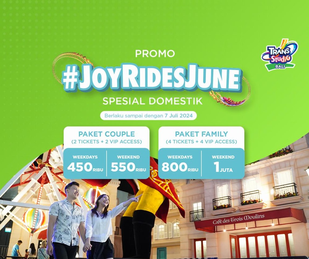Liburan Sekolah Main Wahana Sepuasnya, Tetap Hemat Pakai Promo #JoyRidesJune!