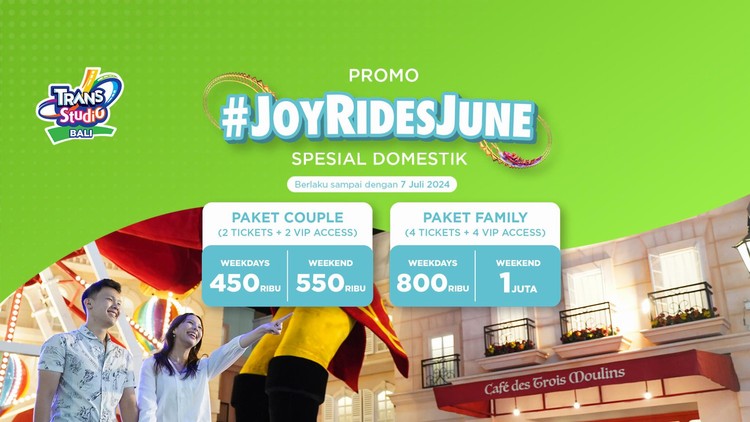 Liburan Sekolah Main Wahana Sepuasnya, Tetap Hemat Pakai Promo #JoyRidesJune!