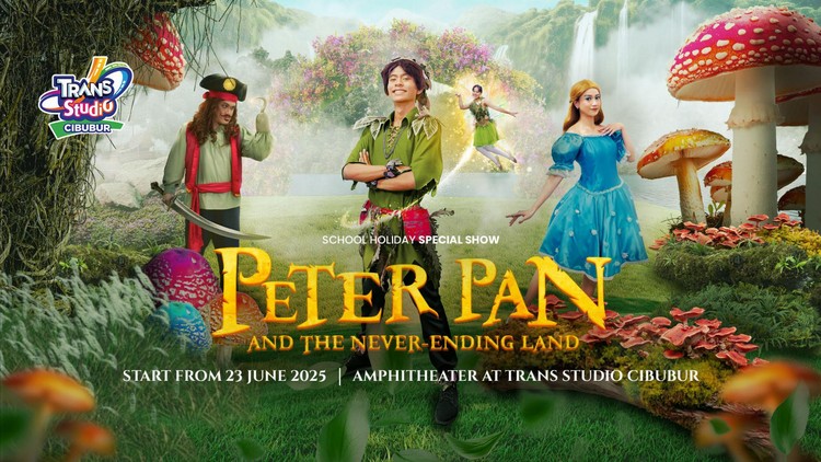 Sambut Liburan Sekolah, Trans Studio Cibubur Hadirkan Show Baru: Peter Pan And The Never-Ending Land