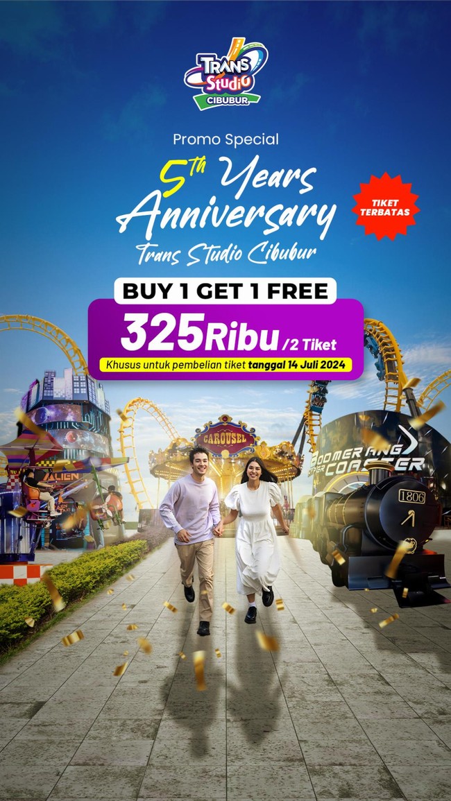 5th Anniversary Trans Studio Cibubur, Bertaburan Hadiah dan Beragam ...