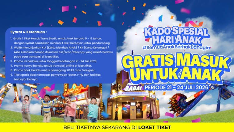 Rayakan Hari Anak Nasional, Trans Entertainment Hadirkan Promo Spektakuler