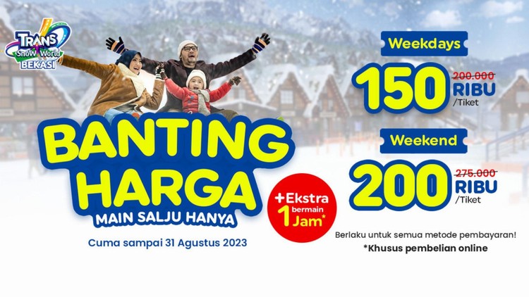 Trans Snow World Bekasi Banting Harga Untuk Temenin Liburan Kamu!