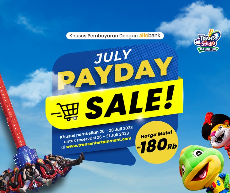 Payday Juli Sale! Nikmati Harga Hemat Tiket Trans Studio Bandung dan Hadirkan Keseruan Luar Biasa