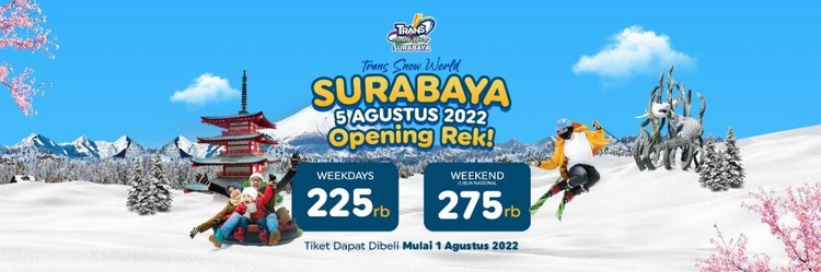 Liburan? Waktunya Bermain Salju di Trans Snow World Surabaya !