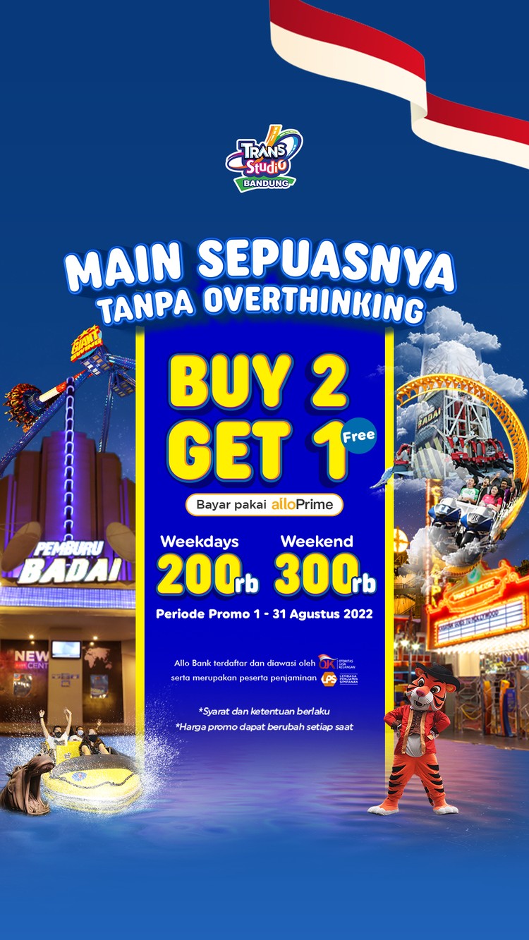 Rayakan kemerdekaan bersama Trans Studio Bandung