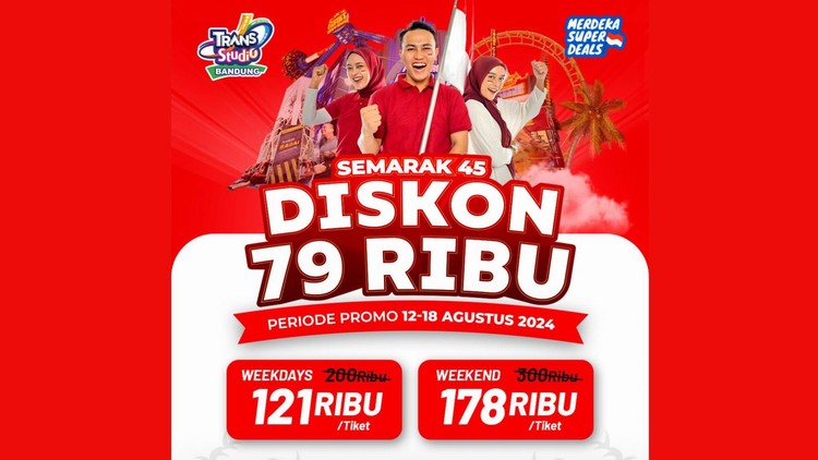 Semarak 45 di Trans Studio Bandung Meriahkan Kemerdekaan dengan Diskon Spesial!