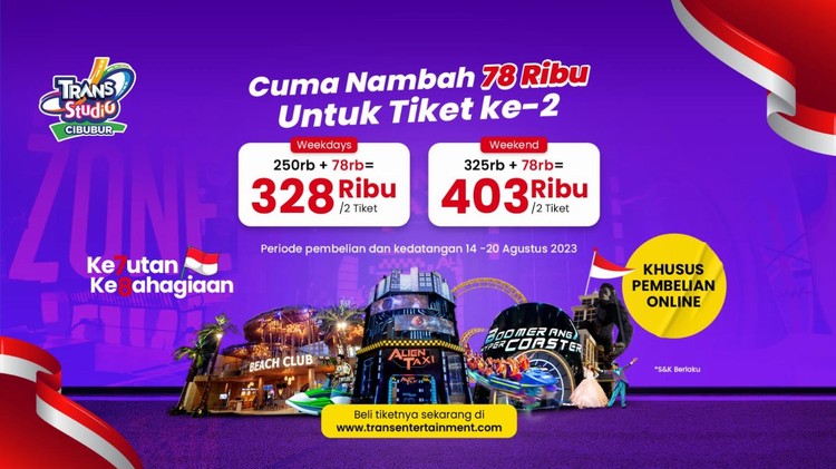 PROMO 78 "KE7UTAN KE8AHAGIAAN" SPESIAL HARI KEMERDEKAAN!!