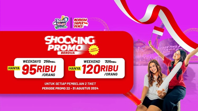 SHOCKING PROMO!! Mulai Dari 90 Ribuan  Sudah Bisa Main Berdua di Trans Studio Cibubur