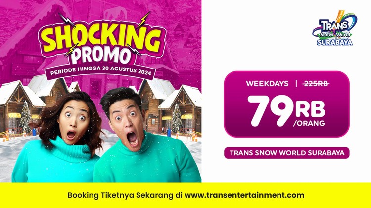 Shocking Promo di Trans Snow World Surabaya,  bikin Main Salju Makin Hemat dan Happy !