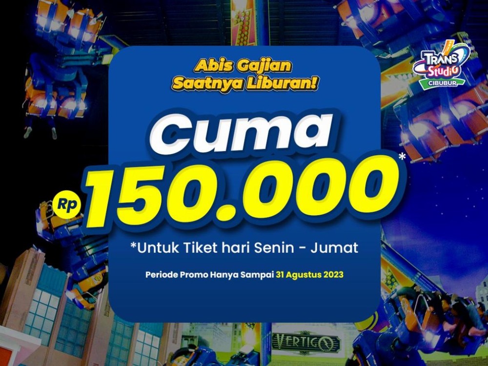 Spesial Untuk Kamu! Promo Payday Agustus di Trans Studio Bandung