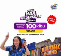 Special Hari Pelanggan Nasional, Trans Studio Cibubur Menghadirkan Promo 100 Ribu Untuk Semua Pelanggan Bermain di Puluhan Wahana Seru!