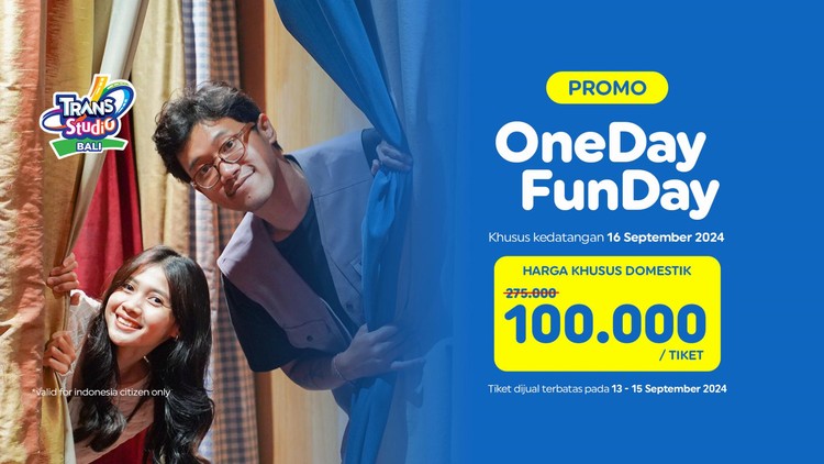 PASANG ALARM! Jangan Sampai Ketinggalan Promo #OneDayFunDay Domestik 100RIBU!