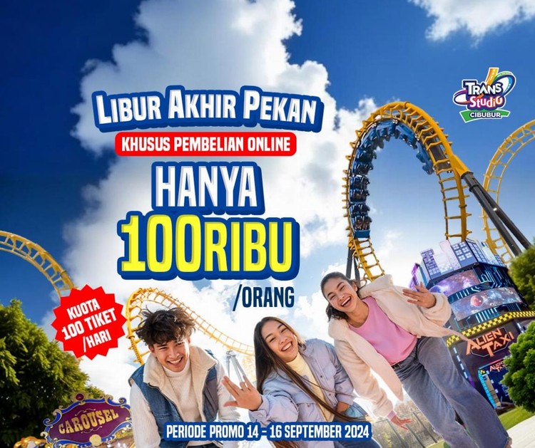 Healing Long Weekend di Jakarta,  Hanya 100 Ribu Liburan di Trans Studio Cibubur!