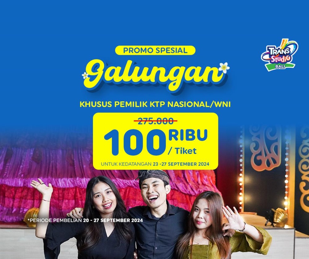 Sambut Libur Panjang Galungan dengan Promo 100 Ribu Spesial Domestik!